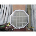 Octagon Feststehendes Aluminiumfenster mit Milchglas